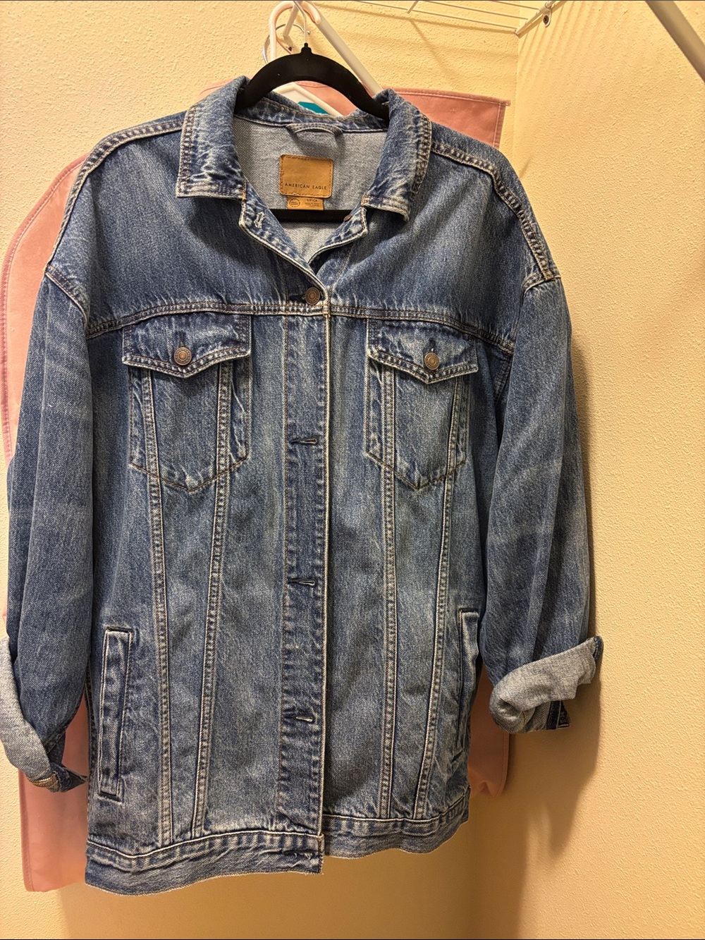 Classic Light Blue Denim Jacket - American Eagle